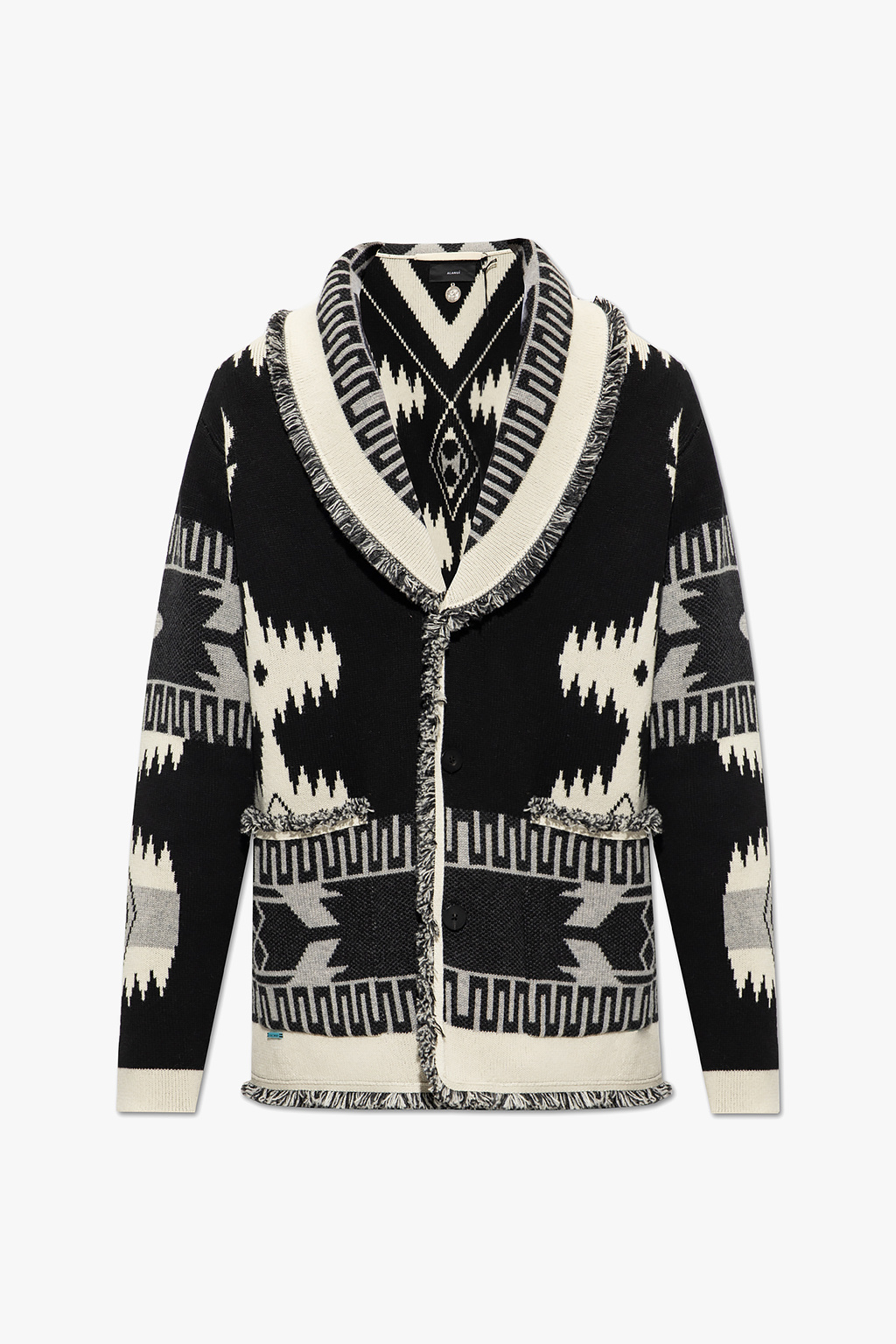 Icon Jacquard' cardigan Alanui - Jacquemus Crema layered